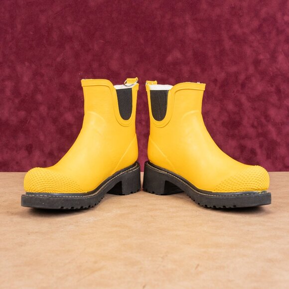Ilse Jacobsen Women Rub 47 Yellow Short Rain Wellies Rubber Boots 8US EUR38 - Picture 2 of 8